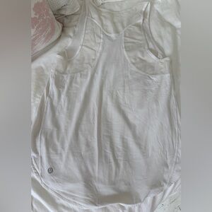 Lululemon Tank Sz 6 In White/sheer.